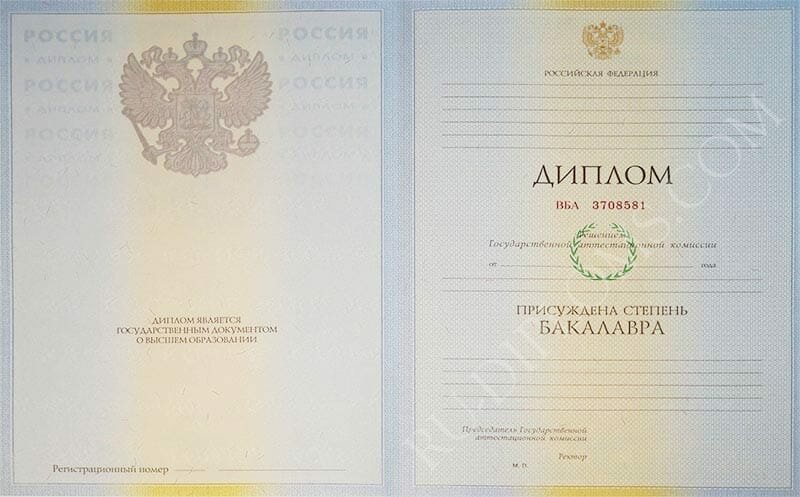 Диплом бакалавра 2004-2009 год  